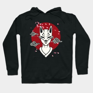 Japanese Woman Oni Mask Manga Anime Hoodie